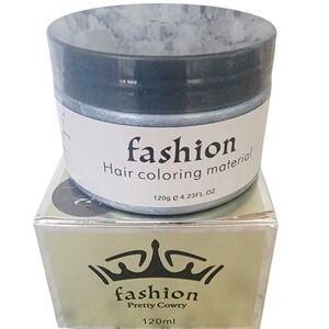 Fashion Pretty Cowry Hair Coloring Material Modeling Wax Ash Gray 4.23 oz‎ NIB